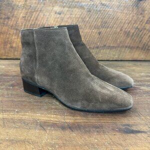 Aquatalia Fuoco Brown Suede Boots Bootie 7